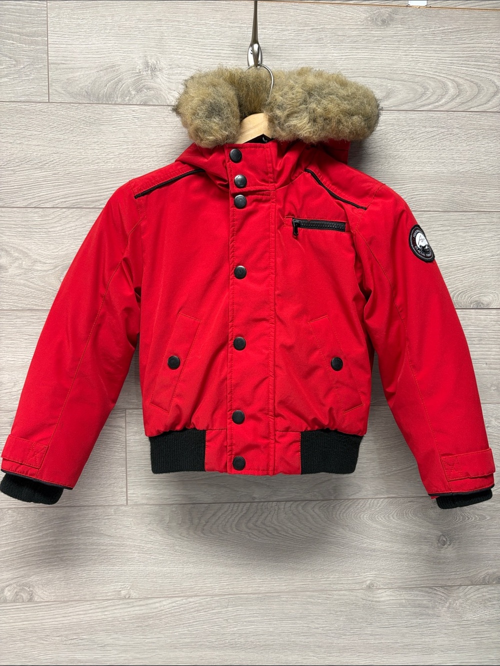 Alpinerek Red and Black Performance Glacial Terrain Patch Jacket